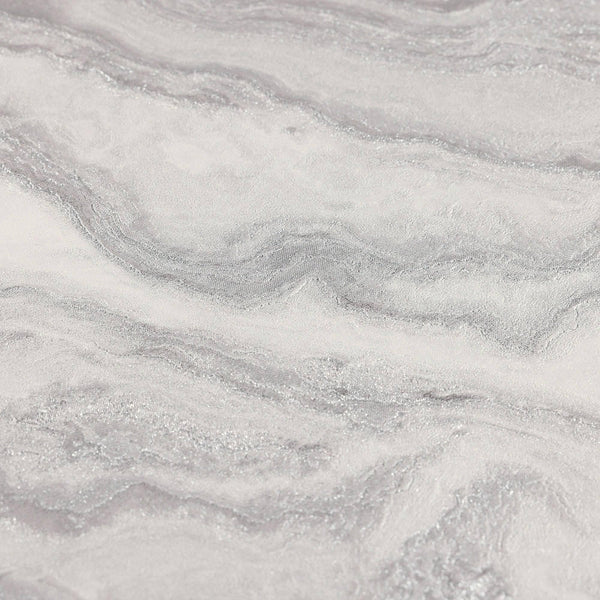 Luxury Gray Marble Textured Wallpaper, Premium Non-Woven Wall Covering, 41.7"W x 614"H, Washable Removable for Living Room Be