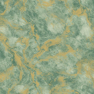 Luxury Gold Metallic Abstract Textured Wallpaper, Coastal Non-Woven Wall Covering, 41.7"W x 398"H, Washable Removable for Liv