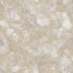 Luxury Ivory Metallic Abstract Textured Wallpaper, Premium Non-Woven Wall Covering, 41.7"W x 398"H, Washable Removable for Li