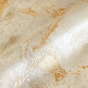 Luxury Beige Metallic Abstract Textured Wallpaper, Premium Non-Woven Wall Covering, 41.7"W x 398"H, Washable Removable for Li