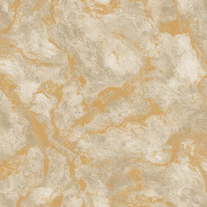 Luxury Beige Metallic Abstract Textured Wallpaper, Premium Non-Woven Wall Covering, 41.7"W x 398"H, Washable Removable for Li