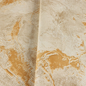 Luxury Beige Metallic Abstract Textured Wallpaper, Premium Non-Woven Wall Covering, 41.7"W x 398"H, Washable Removable for Li