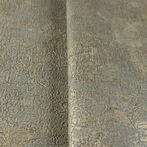 Luxury Green Textured Embossed 3D Embossed Wallpaper, Premium Non-Woven Wall Covering, 41.7"W x 398"H, Washable Removable for