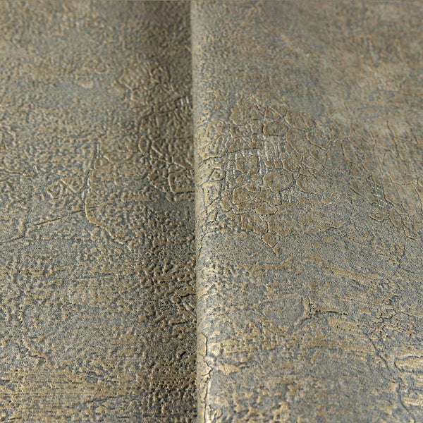 Luxury Green Textured Embossed 3D Embossed Wallpaper, Premium Non-Woven Wall Covering, 41.7"W x 398"H, Washable Removable for
