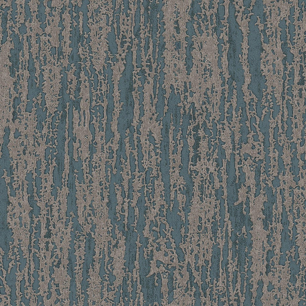 Luxury Blue Abstract Metallic 3D Embossed Wallpaper, Coastal Non-Woven Wall Covering, 41.7"W x 614"H, Washable Removable for 