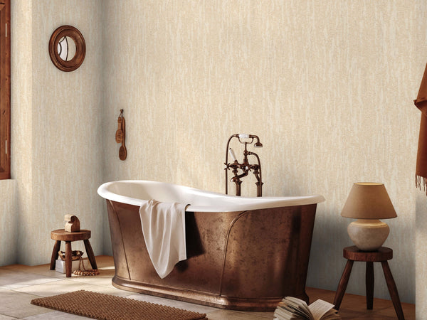 Luxury Cream Abstract Metallic 3D Embossed Wallpaper, Victorian Non-Woven Wall Covering, 41.7"W x 614"H, Washable Removable f