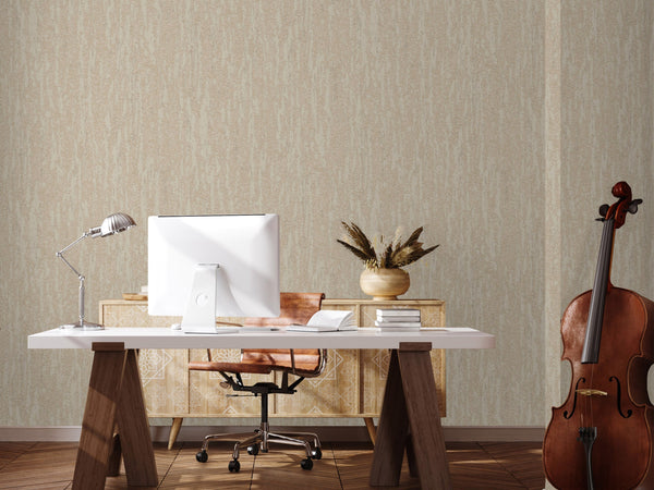 Luxury Cream Abstract Metallic 3D Embossed Wallpaper, Victorian Non-Woven Wall Covering, 41.7"W x 614"H, Washable Removable f