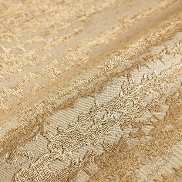 Luxury Gold Abstract Metallic 3D Embossed Wallpaper, Boho Non-Woven Wall Covering, 41.7"W x 614"H, Washable Removable for Liv