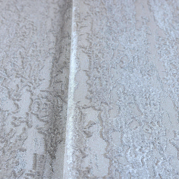 Luxury Ivory Abstract Metallic 3D Embossed Wallpaper, Modern Non-Woven Wall Covering, 41.7"W x 614"H, Washable Removable for 