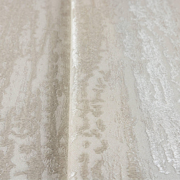 Luxury Cream Abstract Metallic 3D Embossed Wallpaper, Contemporary Non-Woven Wall Covering, 41.7"W x 614"H, Washable Removabl