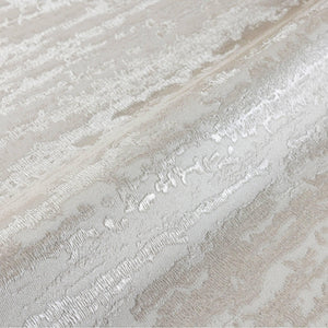 Luxury Cream Abstract Metallic 3D Embossed Wallpaper, Contemporary Non-Woven Wall Covering, 41.7"W x 614"H, Washable Removabl