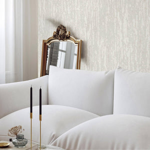 Luxury Cream Abstract Metallic 3D Embossed Wallpaper, Contemporary Non-Woven Wall Covering, 41.7"W x 614"H, Washable Removabl