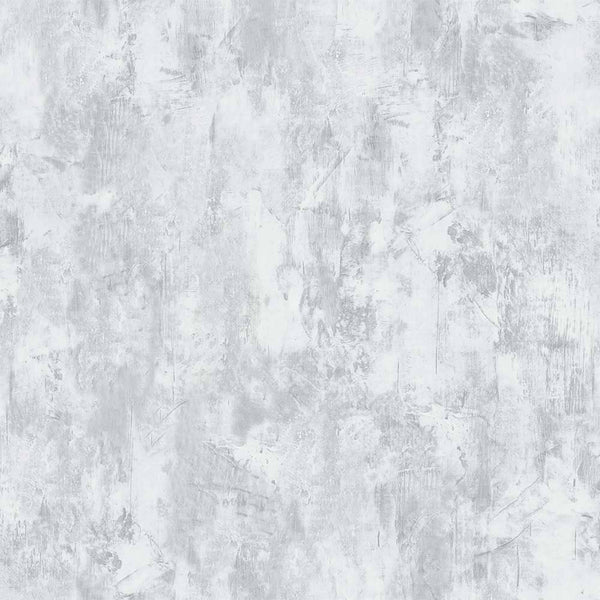 Luxury White Distressed Abstract Textured Wallpaper, Contemporary Non-Woven Wall Covering, 41.7"W x 398"H, Washable Removable
