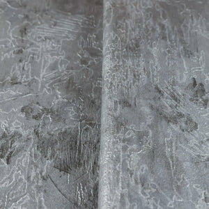 Luxury Silver Distressed Abstract Textured Wallpaper, Farmhouse Non-Woven Wall Covering, 41.7"W x 398"H, Washable Removable f
