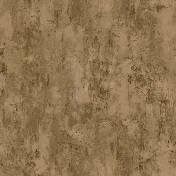 Luxury Brown Distressed Abstract Textured Wallpaper, Traditional Non-Woven Wall Covering, 41.7"W x 398"H, Washable Removable 