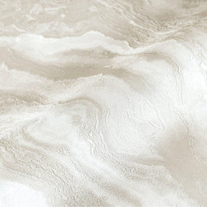 Luxury Beige Marble Textured Wallpaper, Boho Non-Woven Wall Covering, 41.7"W x 614"H, Washable Removable for Living Room Bedr