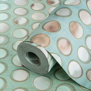 Luxury Beige Geometric Textured Wallpaper, Traditional Non-Woven Wall Covering, 41.7"W x 398"H, Washable Removable for Living