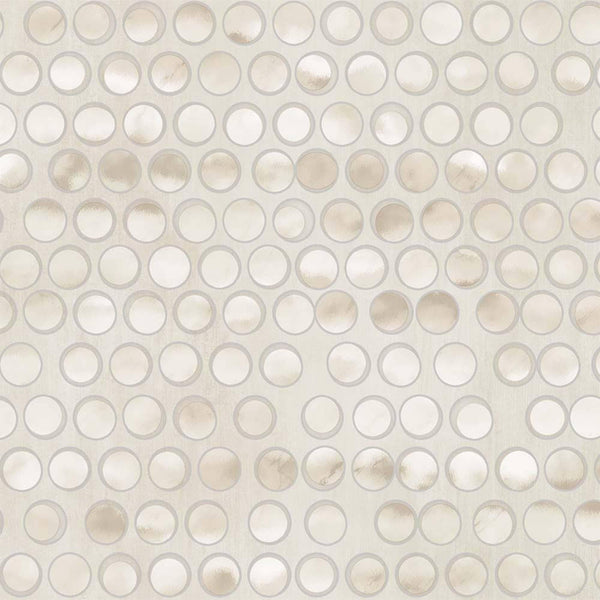 Luxury Beige Geometric Textured Wallpaper, Contemporary Non-Woven Wall Covering, 41.7"W x 398"H, Washable Removable for Livin