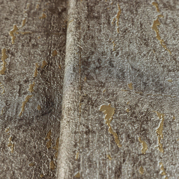 Luxury Gold Textured Embossed 3D Embossed Wallpaper, Farmhouse Non-Woven Wall Covering, 41.7"W x 398"H, Washable Removable fo