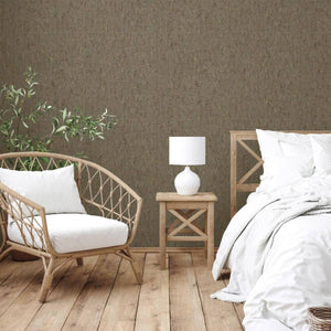 Luxury Gold Textured Embossed 3D Embossed Wallpaper, Farmhouse Non-Woven Wall Covering, 41.7"W x 398"H, Washable Removable fo