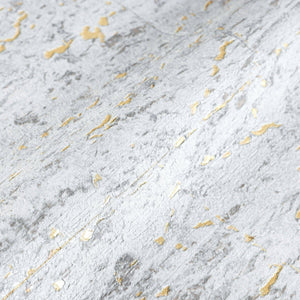Luxury Gold Textured Embossed 3D Embossed Wallpaper, Coastal Non-Woven Wall Covering, 41.7"W x 398"H, Washable Removable for 