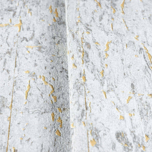 Luxury Gold Textured Embossed 3D Embossed Wallpaper, Coastal Non-Woven Wall Covering, 41.7"W x 398"H, Washable Removable for 