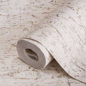 Luxury Beige Textured Embossed 3D Embossed Wallpaper, Traditional Non-Woven Wall Covering, 41.7"W x 398"H, Washable Removable