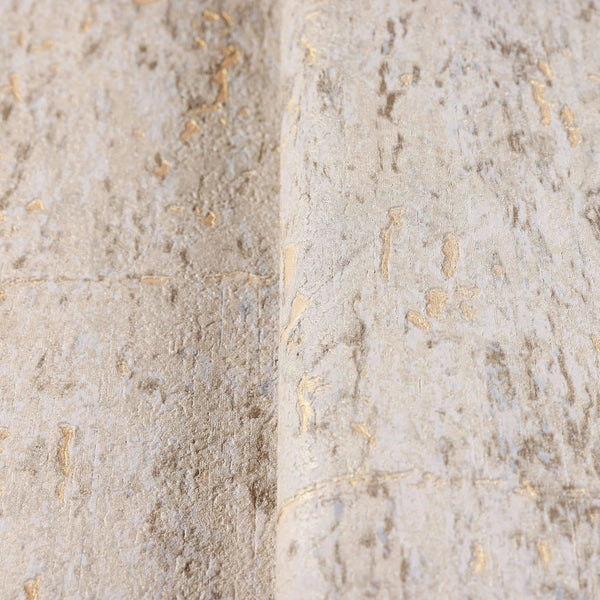 Luxury Beige Textured Embossed 3D Embossed Wallpaper, Traditional Non-Woven Wall Covering, 41.7"W x 398"H, Washable Removable
