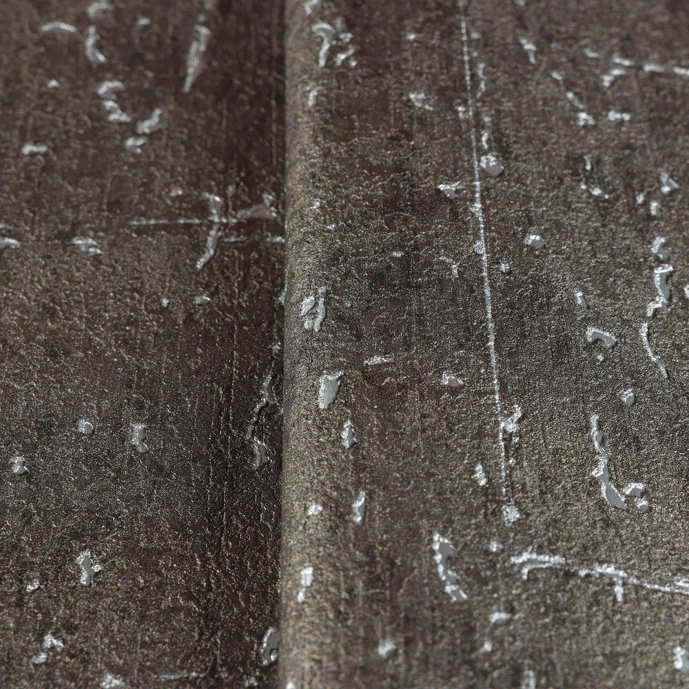 Luxury Brown Textured Embossed 3D Embossed Wallpaper, Traditional Non-Woven Wall Covering, 41.7"W x 398"H, Washable Removable