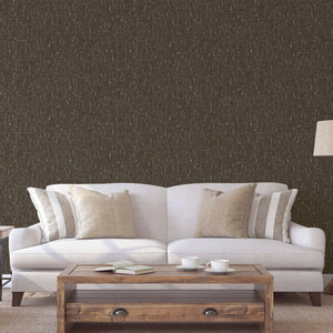 Luxury Brown Textured Embossed 3D Embossed Wallpaper, Traditional Non-Woven Wall Covering, 41.7"W x 398"H, Washable Removable