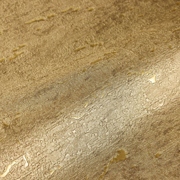 Luxury Gold Textured Embossed 3D Embossed Wallpaper, Traditional Non-Woven Wall Covering, 41.7"W x 398"H, Washable Removable 