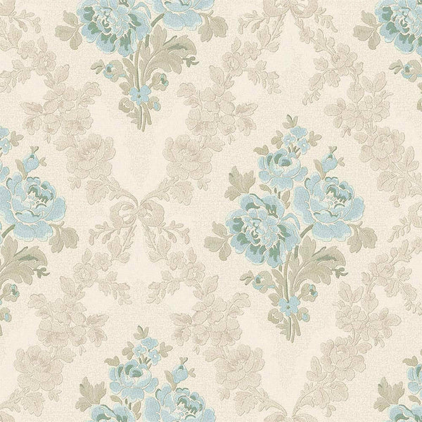 Luxury Beige Floral Geometric Textured Wallpaper, Modern Non-Woven Wall Covering, 41.7"W x 614"H, Washable Removable for Livi