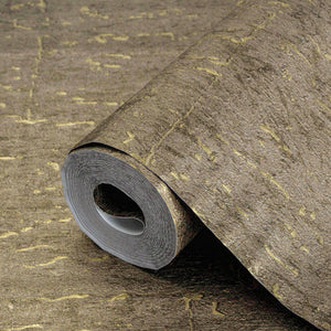 Luxury Brown Textured Embossed 3D Embossed Wallpaper, Traditional Non-Woven Wall Covering, 41.7"W x 398"H, Washable Removable