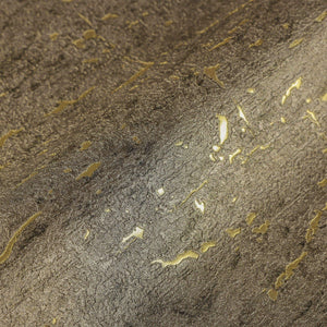 Luxury Brown Textured Embossed 3D Embossed Wallpaper, Traditional Non-Woven Wall Covering, 41.7"W x 398"H, Washable Removable