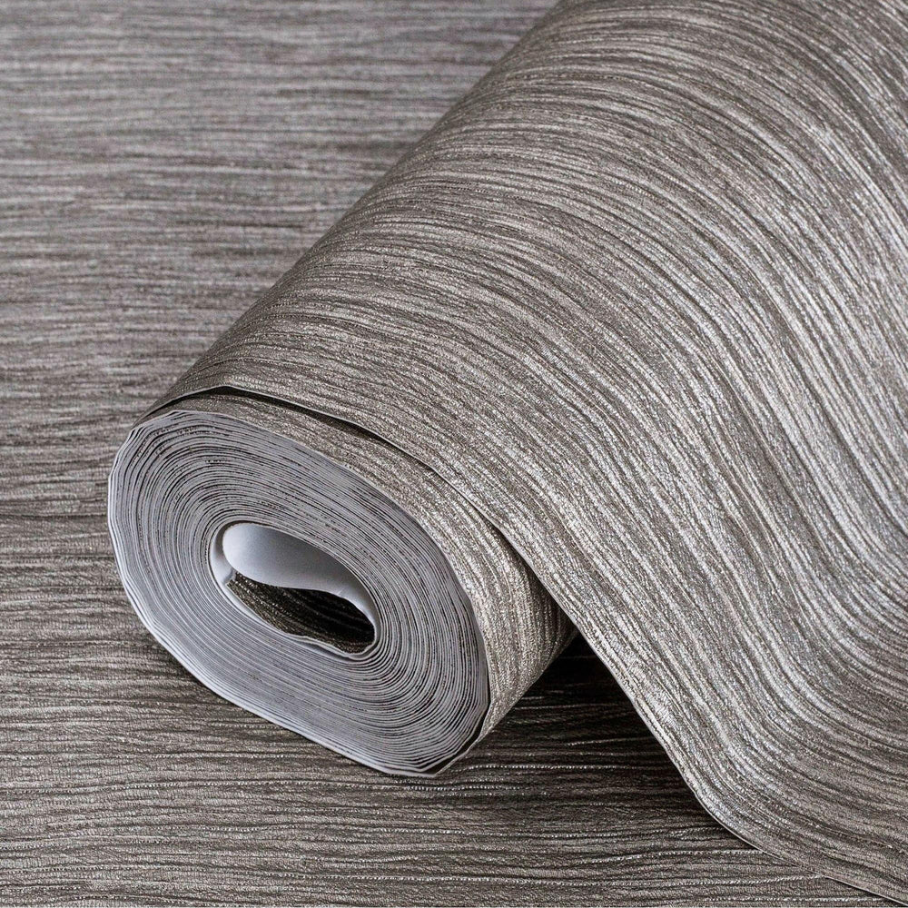Luxury Neutral Striped Stripe 3D Embossed Wallpaper, Traditional Non-Woven Wall Covering, 41.7"W x 398"H, Washable Removable 