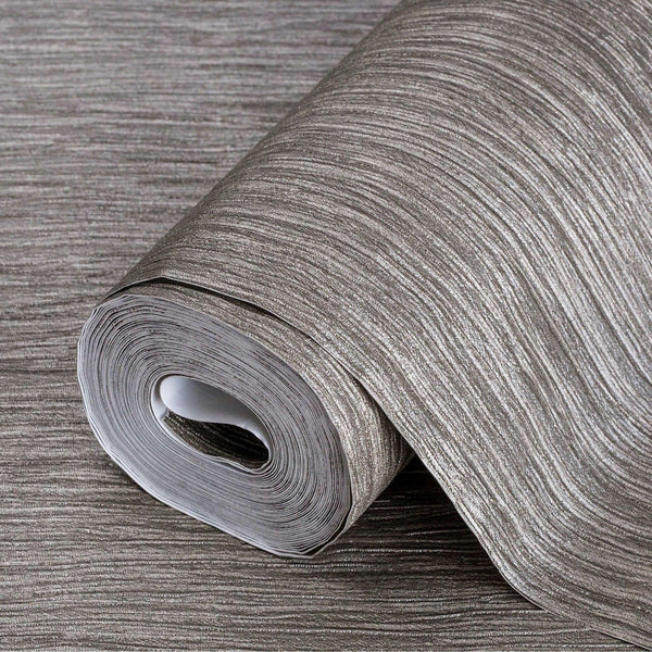 Luxury Neutral Striped Stripe 3D Embossed Wallpaper, Traditional Non-Woven Wall Covering, 41.7"W x 398"H, Washable Removable 