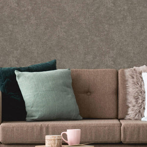Luxury Brown Textured Embossed 3D Embossed Wallpaper, Modern Non-Woven Wall Covering, 41.7"W x 398"H, Washable Removable for 