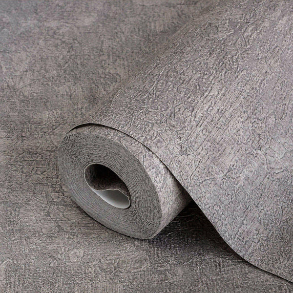 Luxury Brown Textured Embossed 3D Embossed Wallpaper, Modern Non-Woven Wall Covering, 41.7"W x 398"H, Washable Removable for 
