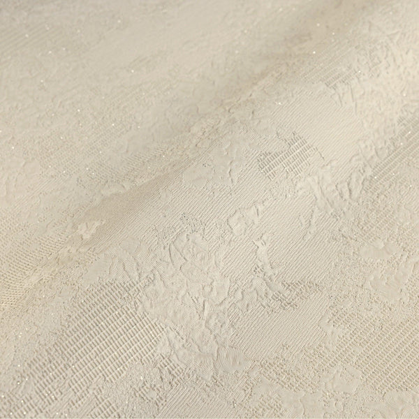 Luxury Cream Abstract Distressed Wallpaper, Traditional Non-Woven Wall Covering, 41.7"W x 398"H, Washable Removable for Livin