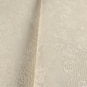 Luxury Cream Abstract Distressed Wallpaper, Traditional Non-Woven Wall Covering, 41.7"W x 398"H, Washable Removable for Livin