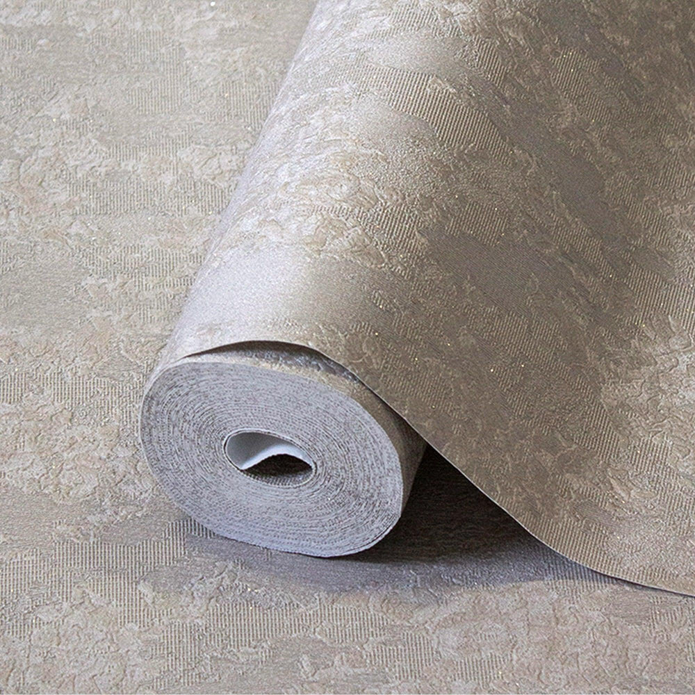 Luxury Gray Abstract Distressed Wallpaper, Industrial Non-Woven Wall Covering, 41.7"W x 398"H, Washable Removable for Living 