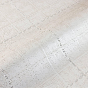 Luxury Beige Geometric Textured Wallpaper, Modern Non-Woven Wall Covering, 41.7"W x 398"H, Washable Removable for Living Room