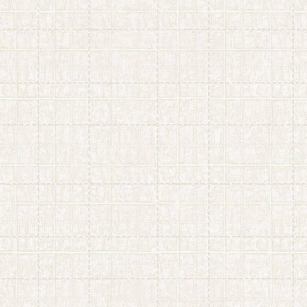 Luxury Beige Geometric Textured Wallpaper, Modern Non-Woven Wall Covering, 41.7"W x 398"H, Washable Removable for Living Room
