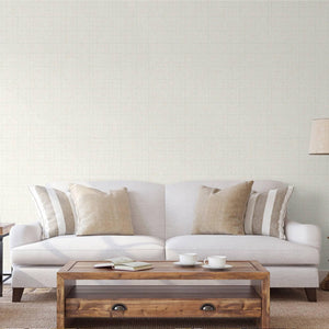 Luxury Beige Geometric Textured Wallpaper, Modern Non-Woven Wall Covering, 41.7"W x 398"H, Washable Removable for Living Room
