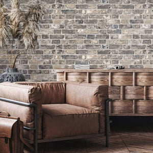 Luxury Beige Stone Textured 3D Embossed Wallpaper, Contemporary Non-Woven Wall Covering, 41.7"W x 398"H, Washable Removable f