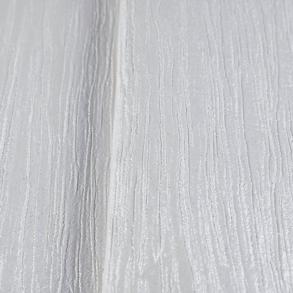 Luxury Ivory Striped Stripe 3D Embossed Wallpaper, Country Non-Woven Wall Covering, 41.7"W x 398"H, Washable Removable for Li