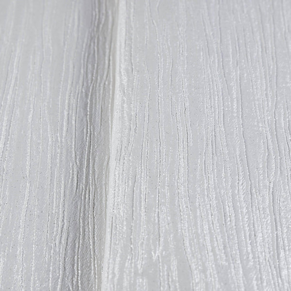 Luxury Ivory Striped Stripe 3D Embossed Wallpaper, Country Non-Woven Wall Covering, 41.7"W x 398"H, Washable Removable for Li