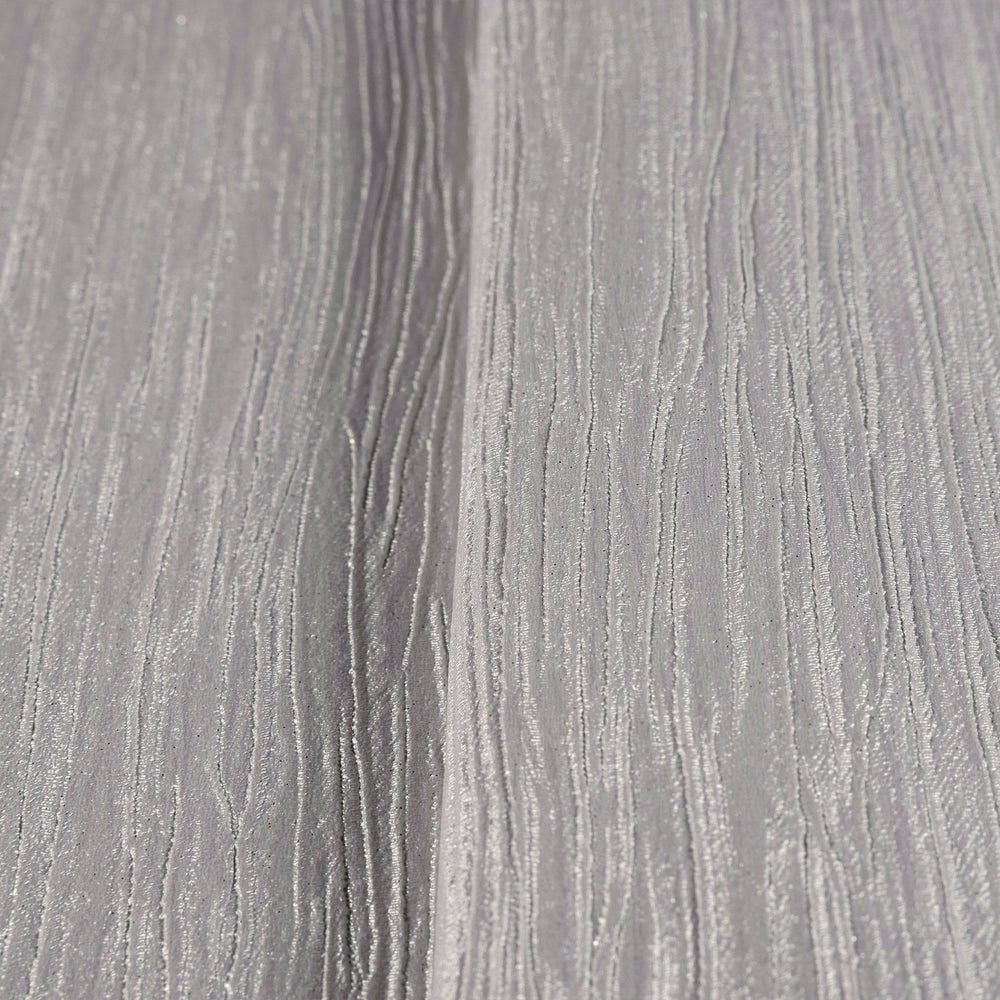 Luxury Gray Striped Stripe 3D Embossed Wallpaper, Contemporary Non-Woven Wall Covering, 41.7"W x 398"H, Washable Removable fo