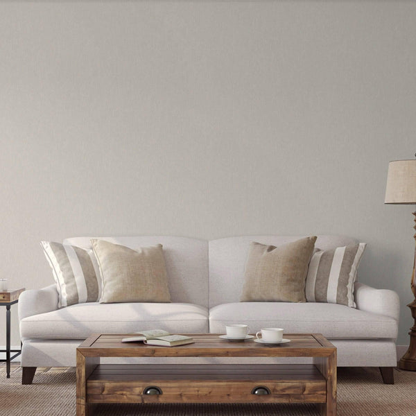 Luxury Gray Striped Stripe 3D Embossed Wallpaper, Contemporary Non-Woven Wall Covering, 41.7"W x 398"H, Washable Removable fo