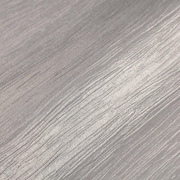 Luxury Gray Striped Stripe 3D Embossed Wallpaper, Contemporary Non-Woven Wall Covering, 41.7"W x 398"H, Washable Removable fo
